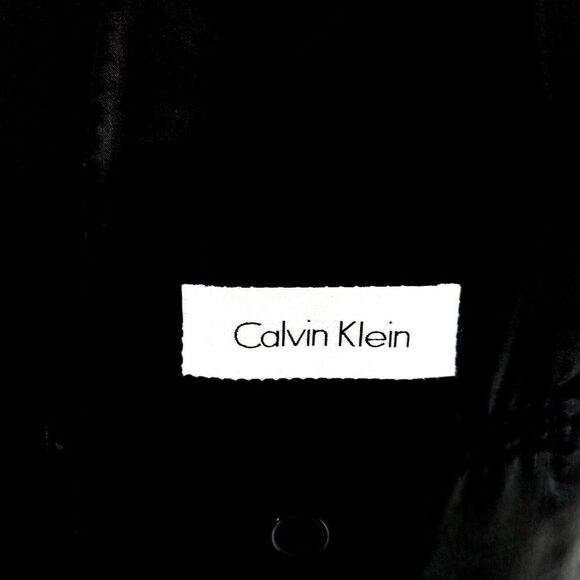 Calvin Klein Wool 2 Button Blazer 42R Black Tagged 46R Has Been Tailored From Or - Picture 7 of 10